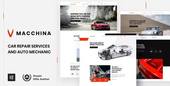 Macchina v49 汽车维修 WordPress主题下载