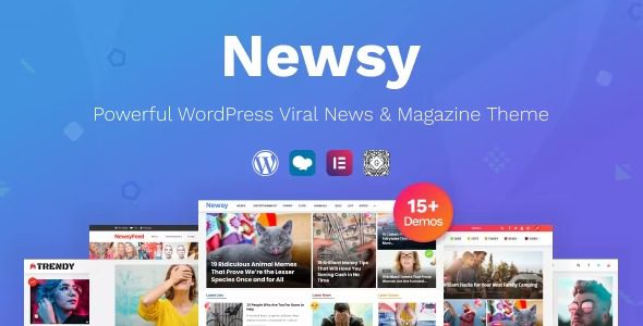 Newsy v.2.9.3 病毒式新闻和杂志 WordPress 主题破解版下载