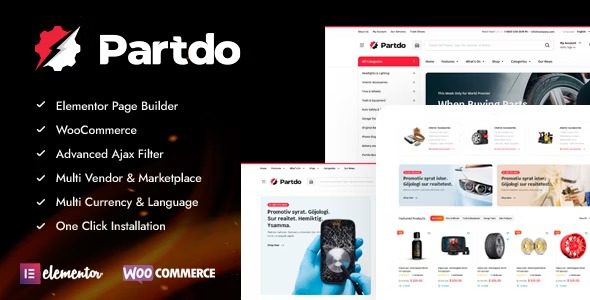 Partdo v1.5.0 汽车零件和工具店 WooCommerce 主题下载