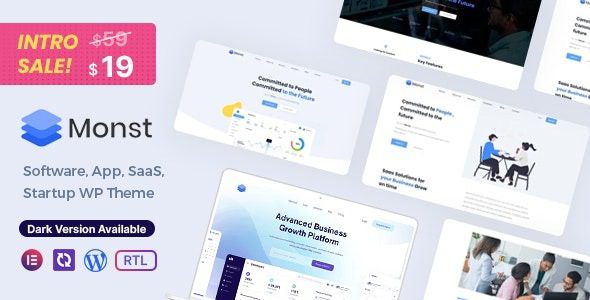 Monst v1.3.1 Saas Startup WordPress 主题下载