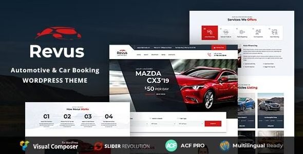 Revus v4.0.0 – 汽车和汽车租赁 WordPress 主题破解版下载