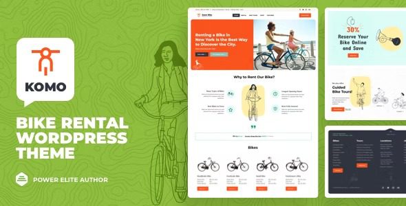 Komo v31.0 自行车出租店 WordPress 主题下载