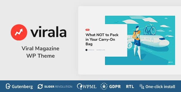 Virala v1.0.6 – 病毒杂志 WordPress 主题下载