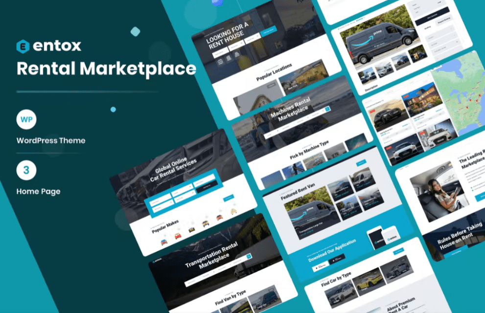 Entox v1.2.3 租赁市场 WordPress 主题下载