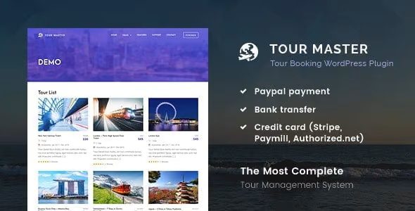 Tour Master v5.4.9 旅游预订，旅行，酒店管理系统插件下载