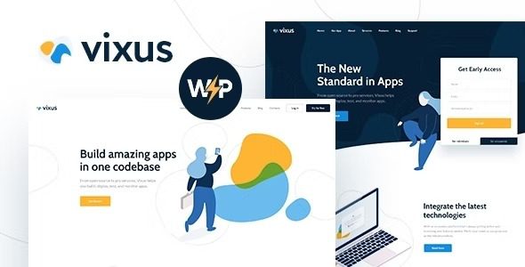 Vixus v1.0.11 – 启动和移动应用程序 WordPress 着陆页主题破解版下载