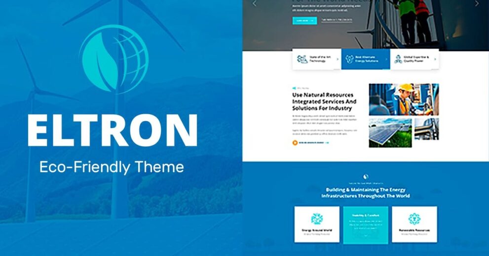 Eltron v2.1 – 太阳能elementor WordPress 主题破解版下载