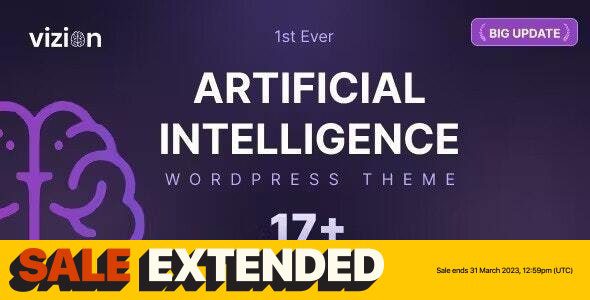 Vizion 4.0 v4.1.4 – 人工智能AI WordPress主题