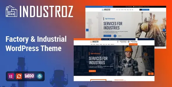 Industroz v5.3 – 工厂和工业 WordPress 主题破解版下载