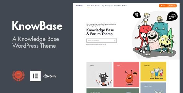 KnowBase v2.1 – 帮助台和 bbPress WordPress 主题破解版下载