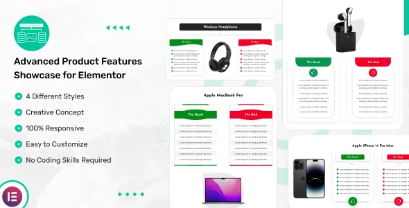 Advanced Product Features Showcase for Elementor v1.0.6 高级产品功能展示柜插件下载
