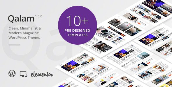 Qalam v2.5.0 – 新闻报纸和杂志 WordPress 主题下载