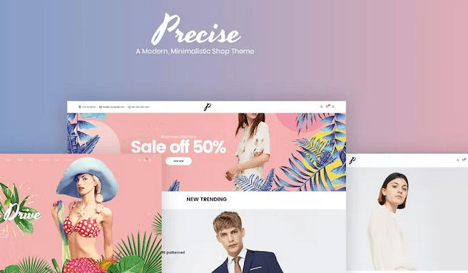 Precise v1.8 – 现代、简约的商店主题下载