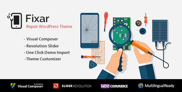 Fixar v2.0.0 – 手机和电脑维修 WordPress 主题下载