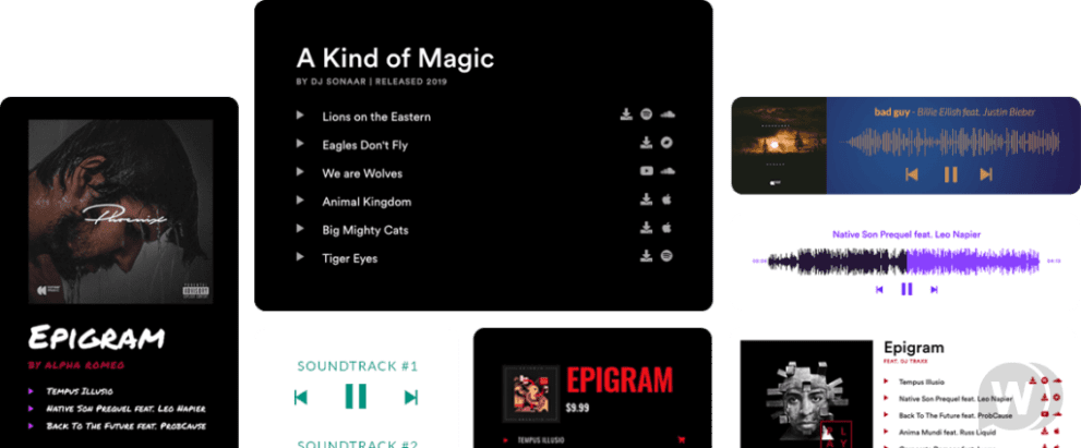 Sonaar MP3 Music Player PRO v5.11 音乐播放器插件下载