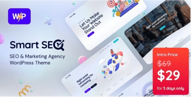 SmartSEO v.2.17 SEO 和营销服务 WordPress 主题下载
