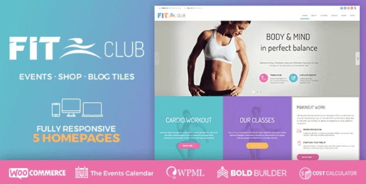 Fitness Club v1.4.7 健康与健身房 WordPress下载