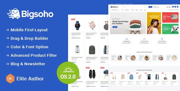Bigsoho v1.3 – 多用途分段 Shopify 2.0 响应式主题下载