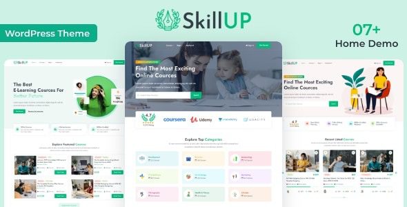 SkillUp v.1.0.41 – 在线教育网课学习 WordPress 主题下载