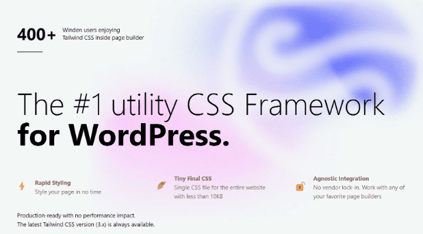 Winden v3.1.2  适用于 WordPress 的 #1 实用 CSS 框架插件下载