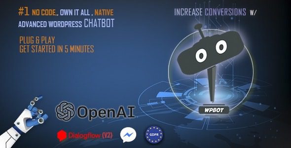 AI ChatBot for Automated Live Chat Support v15.2.7 – ChatGPT网站聊天机器人插件下载