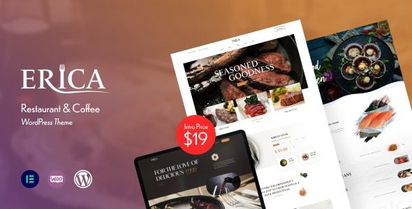 Erica v1.0.0 餐厅和咖啡 WordPress 主题下载