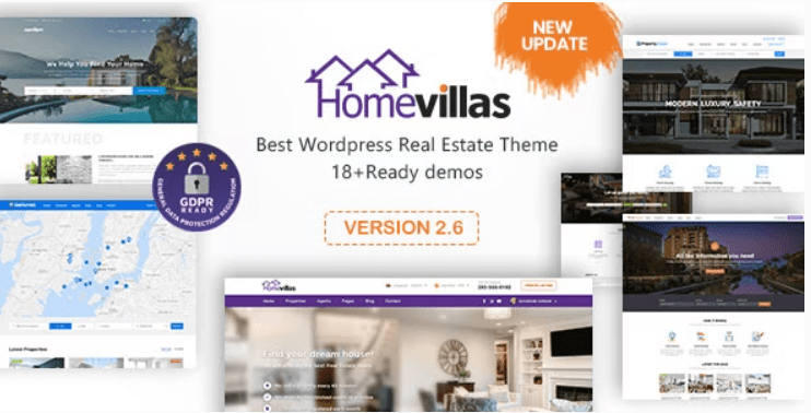 Home Villas v2.8 房地产 WordPress 主题下载