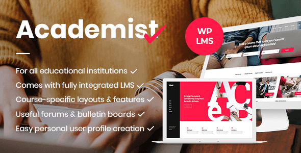 Academist v1.13 （已激活）教育与学习管理系统主题下载