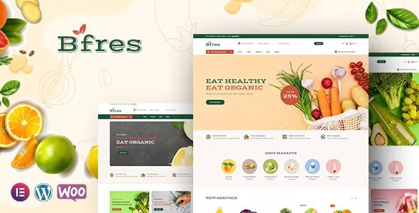 Bfres Organic Food WooCommerce Theme v1.3.6 有机食品 WooCommerce 主题下载