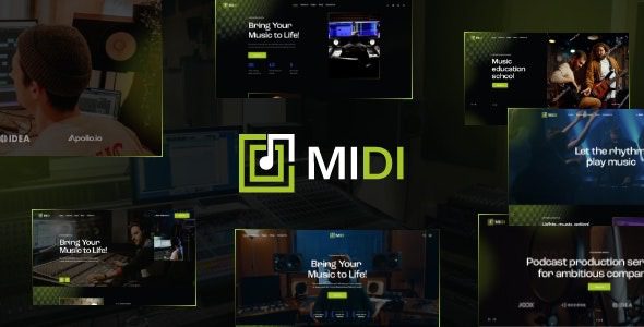 Midi v1.22 声音和音乐制作 WordPress 主题下载
