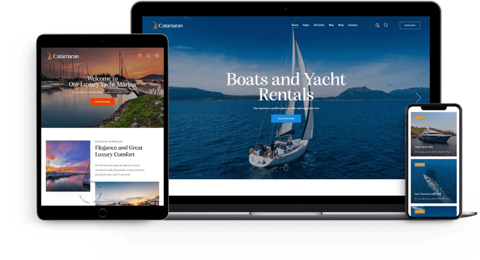 Catamaran v1.5.0 游艇俱乐部和船只租赁 WordPress 主题下载