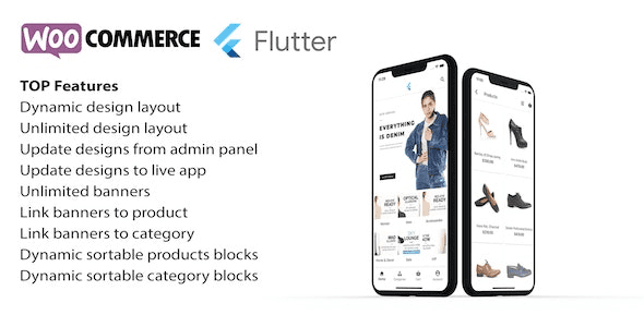 Flutter app for woocommerce v1.0.21 给网站生成app源码下载