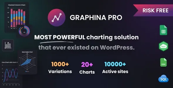 Graphina Pro v3.1.5 – Elementor 动态图表、图形和数据表插件下载