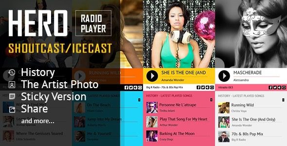 Hero (v4.4.2) 历史悠久的Shoutcast 和Icecast 广播播放器插件下载