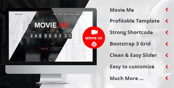Movie Me v5.5 一页响应式 WordPress 主题下载
