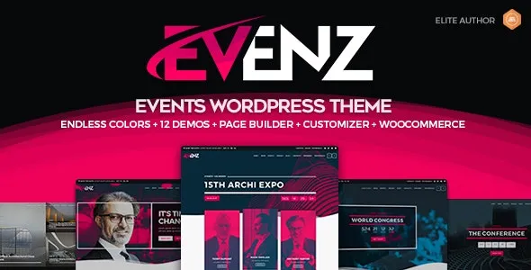 Evenz v1.6.0 会议和活动 WordPress 主题下载