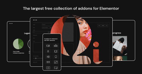 Qi Addons For Elementor Premium v1.13 + Qode Essential Addons Premium v1.0.7  Elementor 小部件插件下载
