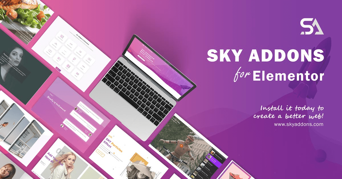 Sky Addons PRO v5.0.0 适用于 Elementor Page Builder 设计组件WordPress 插件下载