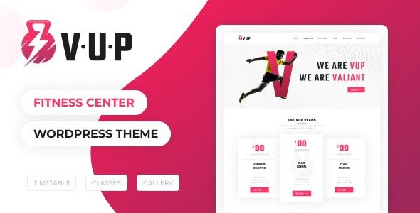VUP v1.3 健身中心 WordPress 主题下载