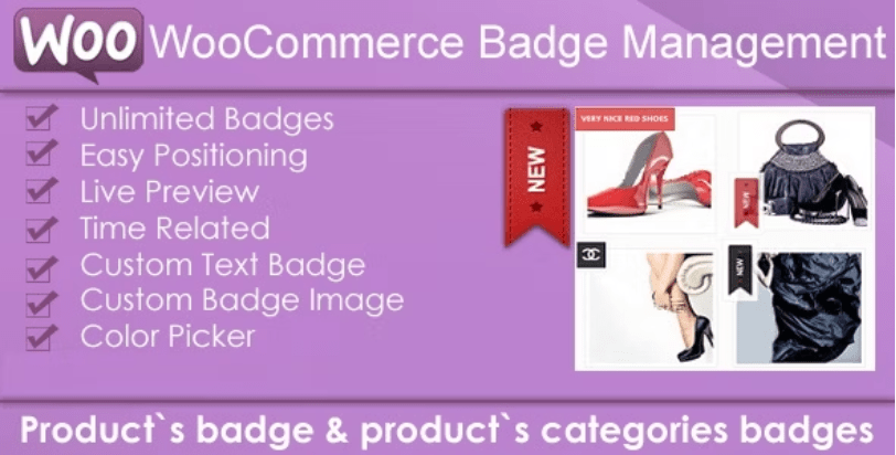WooCommerce Products Badge Management v6.0 徽章角标插件下载