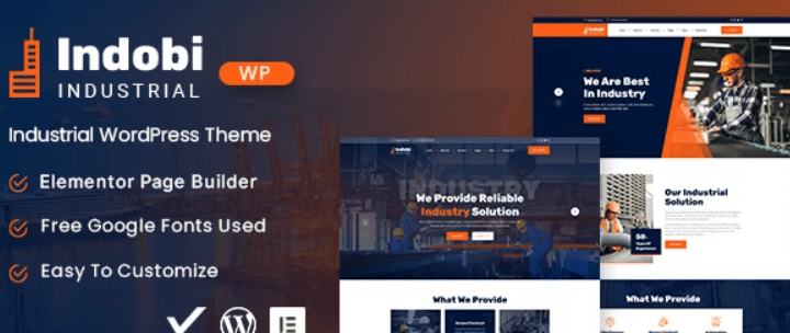 Indobi v1.0.0 工业 WordPress 主题下载