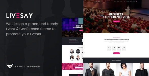 Livesay v1.9.3 活动和会议 WordPress 主题下载