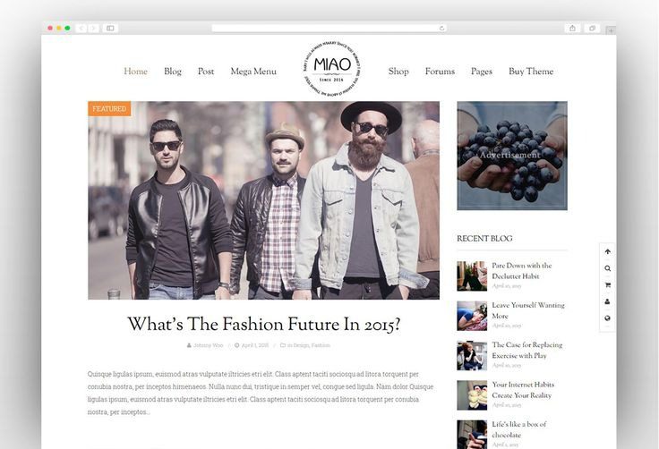Miao v1.1.3 时尚杂志、新闻和博客 WordPress 主题下载