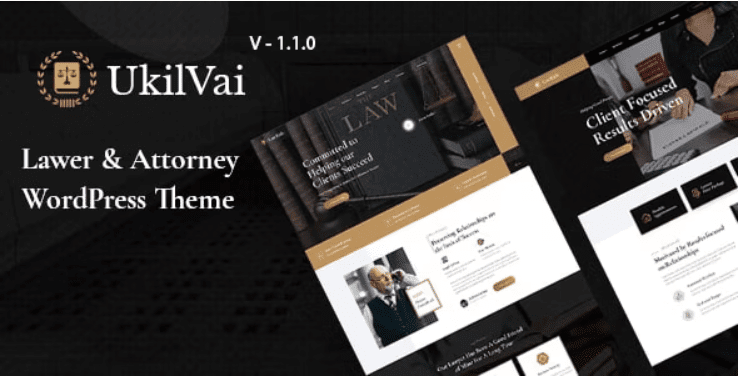 Ukilvai v1.1.2 律师和律师 WordPress 主题下载