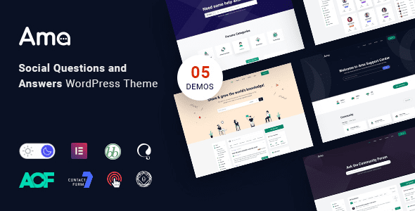 AMA v1.8.0 WordPress bbPress 论坛主题与社会问题和解答下载