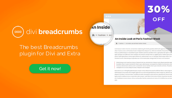 Divi Breadcrumbs v1.4.5 [Wpzone] 面包屑导航插件下载
