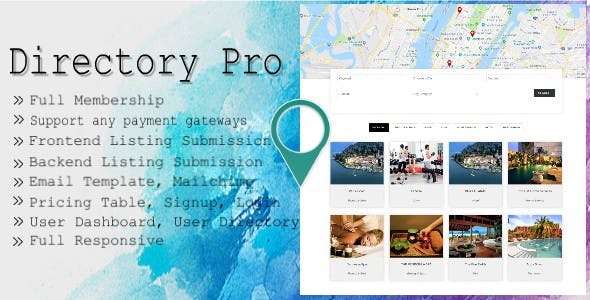 Directory Pro WordPress Plugin v2.5.9 本地企业目录信息导航插件下载