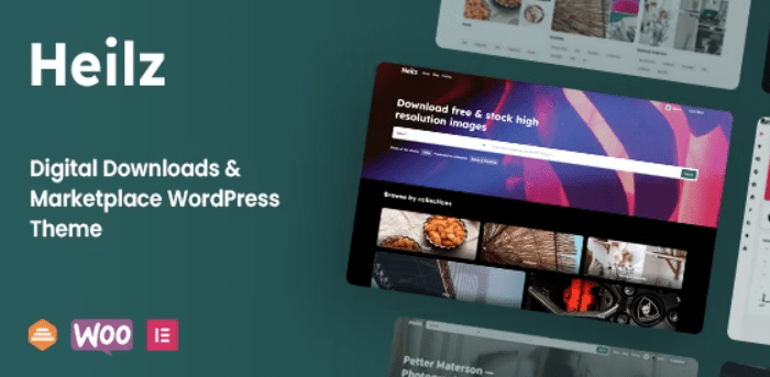Heilz v2.5.0 数字下载和市场 WordPress 主题下载 [已激活]