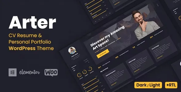 Arter v2.0.0 个人作品集简历 WordPress 主题主题下载