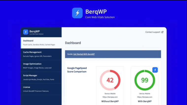 BerqWP v4.1.19 WordPress自动一体化页面速度优化插件下载